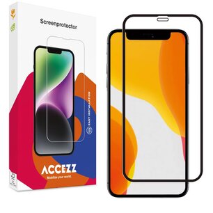 Accezz - Tempered Glass Full Cover Screenprotector pour Apple iPhone 12 Mini - Transparent Accezz - Tempered Glass Full Cover Screenprotector pour Apple iPhone 12 Mini - Transparent