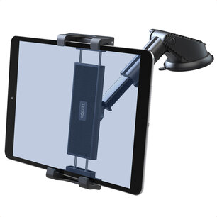Accezz - Tablet holder car - Dashboard or windshield - Adjustable - Universal - Black