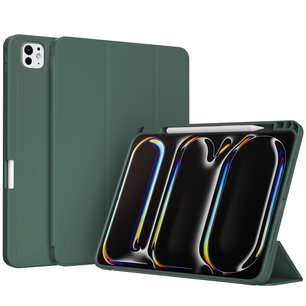Accezz - Smart Silicone Bookcase voor Apple iPad Pro 13 (2024) M4 - Dark Green