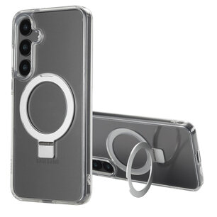 Accezz - Ring Stand Backcover avec MagSafe pour Samsung Galaxy S24 Plus - Transparent