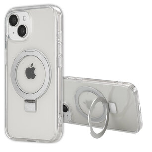 Accezz - Ring Stand Backcover met MagSafe voor Apple iPhone 15 - Transparent