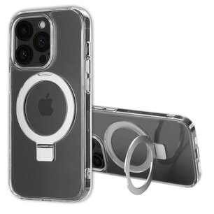 Accezz - Ring Stand Backcover met MagSafe voor Apple iPhone 14 Pro - Transparent