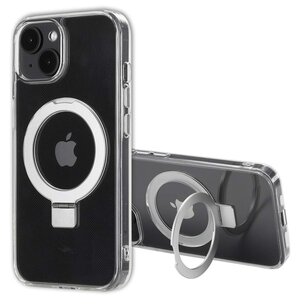 Accezz - Ring Stand Backcover met MagSafe voor Apple iPhone 14 - Transparent