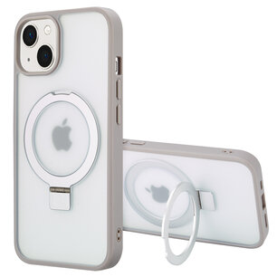 Accezz - Ring Stand Backcover met MagSafe voor Apple iPhone 13 - Grey