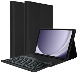 Accezz - QWERTY Bluetooth Keyboard Bookcase pour Samsung Galaxy Tab A9 8.7 inch - Black