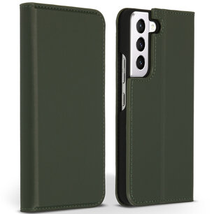 Accezz - Premium Leather Slim Bookcase voor Samsung Galaxy S22 Plus - Green