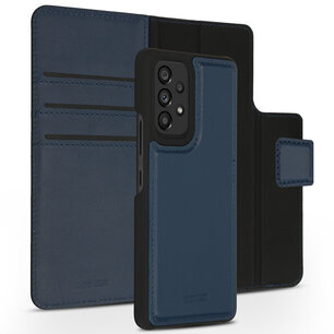 Accezz - Premium Leather 2 in 1 Wallet Bookcase voor Samsung Galaxy A53 - Dark Blue