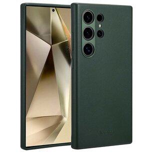 Accezz - MagSafe Leather Backcover pour Samsung Galaxy S24 Ultra - Cedar Green