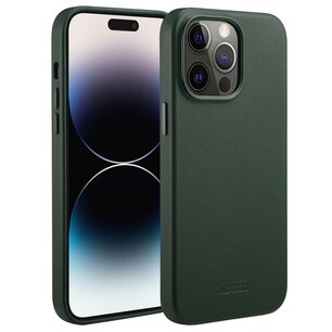 Accezz - MagSafe Leather Backcover pour Apple iPhone 14 Pro Max - Cedar Green