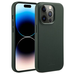 Accezz - MagSafe Leather Backcover pour Apple iPhone 14 Pro - Cedar Green
