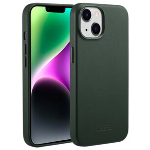 Accezz - MagSafe Leather Backcover pour Apple iPhone 14 - Cedar Green