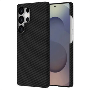 Accezz - MagSafe Kevlar Backcover voor Samsung Galaxy S25 Ultra - Black