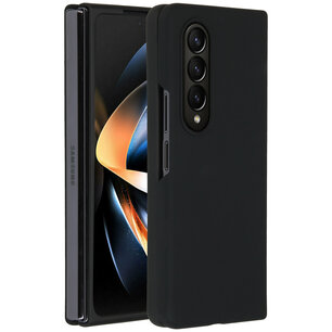 Accezz - Liquid Silicone Backcover voor Samsung Galaxy Z Fold 4 - Black