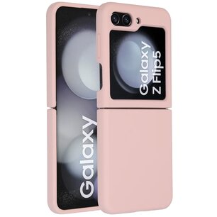 Accezz - Liquid Silicone Backcover pour Samsung Galaxy Z Flip 5 - Pink