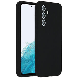 Accezz - Liquid Silicone Backcover for Samsung Galaxy A54 (5G) - Black