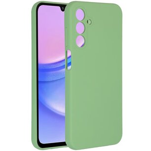 Accezz - Liquid Silicone Backcover pour Samsung Galaxy A15 (5G/4G) - Green