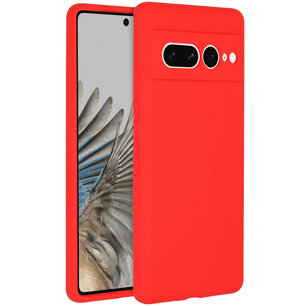 Accezz - Liquid Silicone Backcover for Google Pixel 7 Pro - Red