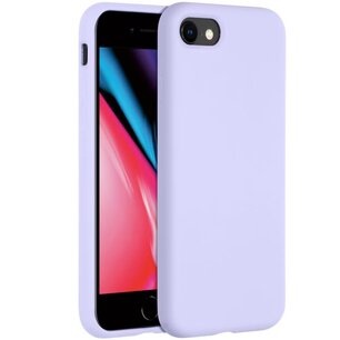 Accezz - Liquid Silicone Backcover pour Apple iPhone SE (2022 / 2020) / 8 / 7 - Purple Accezz - Liquid Silicone Backcover pour Apple iPhone SE (2022 / 2020) / 8 / 7 - Purple