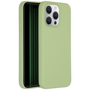 Accezz - Liquid Silicone Backcover pour Apple iPhone 15 Pro Max - Green