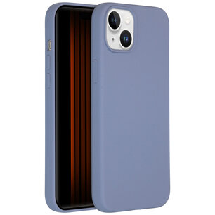 Accezz - Liquid Silicone Backcover pour Apple iPhone 15 Plus - Lavender Grey