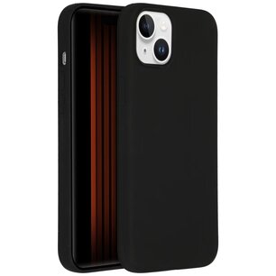 Accezz - Liquid Silicone Backcover pour Apple iPhone 15 Plus - Black
