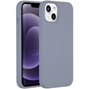 Accezz - Liquid Silicone Backcover for Apple iPhone 14 / 13 - Lavender Grey