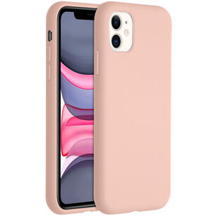 Accezz - Liquid Silicone Backcover voor Apple iPhone 11 - Pink