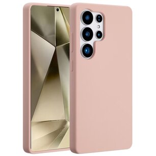 Accezz - Liquid Silicone Backcover avec MagSafe pour Samsung Galaxy S25 Ultra - Pink