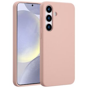 Accezz - Liquid Silicone Backcover avec MagSafe pour Samsung Galaxy S25 Plus - Pink