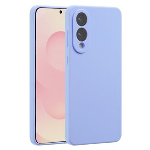 Accezz - Liquid Silicone Backcover avec MagSafe pour Samsung Galaxy S25 Edge - Purple