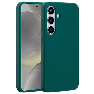 Accezz - Liquid Silicone Backcover avec MagSafe pour Samsung Galaxy S25 - Forest Green