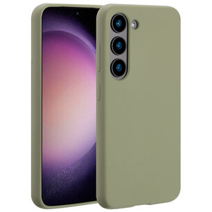 Accezz - Liquid Silicone Backcover met MagSafe voor Samsung Galaxy S23 - Cooper Green