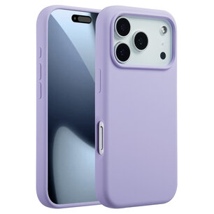 Accezz - Liquid Silicone Backcover met MagSafe voor Apple iPhone 17 Pro - Purple
