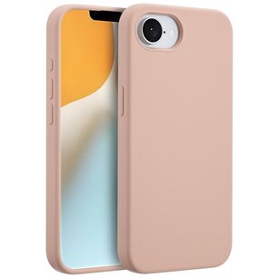 Accezz - Liquid Silicone Backcover met MagSafe voor Apple iPhone 16e - Pink