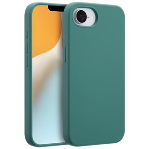 Accezz - Liquid Silicone Backcover met MagSafe voor Apple iPhone 16e - Dark Green