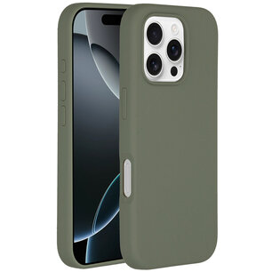 Accezz - Liquid Silicone Backcover avec MagSafe pour Apple iPhone 16 Pro Max - Cooper Green
