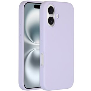Accezz - Liquid Silicone Backcover avec MagSafe pour Apple iPhone 16 - Purple