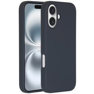 Accezz - Liquid Silicone Backcover avec MagSafe pour Apple iPhone 16 - Dark Blue