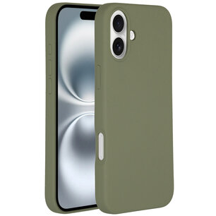 Accezz - Liquid Silicone Backcover avec MagSafe pour Apple iPhone 16 - Cooper Green