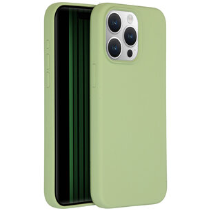 Accezz - Liquid Silicone Backcover avec MagSafe pour Apple iPhone 15 Pro Max - Green