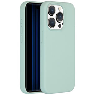 Accezz - Liquid Silicone Backcover avec MagSafe pour Apple iPhone 15 Pro - Sky Blue