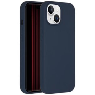 Accezz - Liquid Silicone Backcover avec MagSafe pour Apple iPhone 15 - Dark Blue
