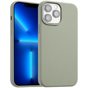 Accezz - Liquid Silicone Backcover with MagSafe for Apple iPhone 13 Pro Max - Cooper Green