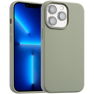 Accezz - Liquid Silicone Backcover with MagSafe for Apple iPhone 13 Pro - Cooper Green