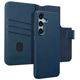Accezz - Leather Bookcase 2-in-1 met MagSafe voor Samsung Galaxy S25 Plus - Nightfall Blue