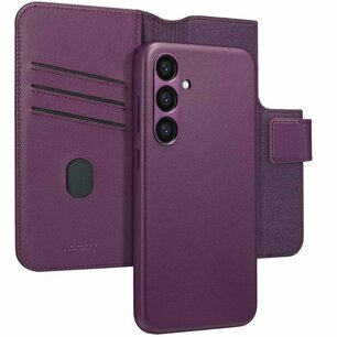 Accezz - Leather Bookcase 2-in-1 avec MagSafe pour Samsung Galaxy S23 FE - Heath Purple