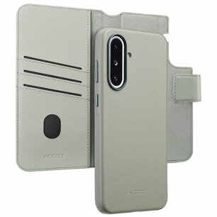 Accezz - Leather Bookcase 2-in-1 with MagSafe for Samsung Galaxy A36 / A56 - Light Grey