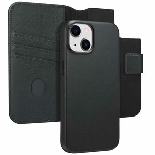 Accezz - Leather Bookcase 2-in-1 avec MagSafe pour Apple iPhone 14 - Onyx Black