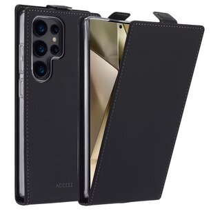 Accezz - Flipcase voor Samsung Galaxy S25 Ultra - Black