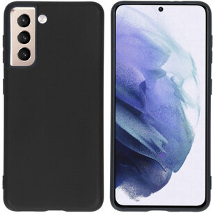 Accezz - Color Backcover voor Samsung Galaxy S21 - Black